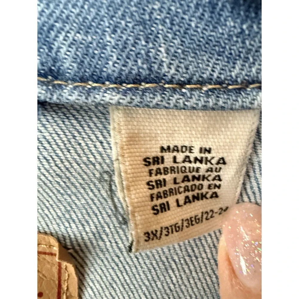 Levi's Women's Blue‎ Denim Original Trucker Jacket Size 3XL
